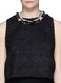 Figure View - Click To Enlarge - VENNA - Star charm spike collar necklace