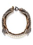 Main View - Click To Enlarge - VENNA - Crystal pearl spike collar necklace