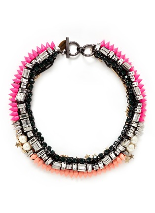 Main View - Click To Enlarge - VENNA - Star charm spike collar necklace