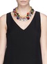 Figure View - Click To Enlarge - VENNA - Diana jewel pompom chain collar necklace