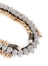 Detail View - Click To Enlarge - VENNA - Crystal spike leather band necklace
