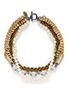 Main View - Click To Enlarge - VENNA - Crystal pavé strass station chain collar necklace