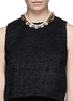 Figure View - Click To Enlarge - VENNA - Crystal pavé strass station chain collar necklace