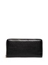 Main View - Click To Enlarge - ALEXANDER MCQUEEN - Embossed stud leather travel wallet