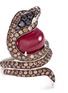 Detail View - Click To Enlarge - STEPHEN WEBSTER - 'Burma' diamond ruby 18k white gold snake ring