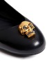 Detail View - Click To Enlarge - ALEXANDER MCQUEEN - Engraved sole skull-detail ballerina flats