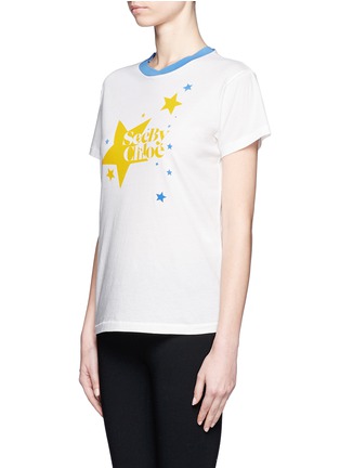 Front View - Click To Enlarge - SEE BY CHLOÉ - Stardust logo print T-shirt 