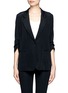 Main View - Click To Enlarge - MO&CO. EDITION 10 - Open back soft drape jacket