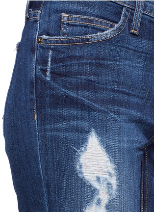 Detail View - Click To Enlarge - CURRENT/ELLIOTT - Distressed cropped straight-leg jeans