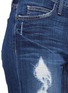Detail View - Click To Enlarge - CURRENT/ELLIOTT - Distressed cropped straight-leg jeans