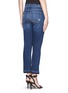 Back View - Click To Enlarge - CURRENT/ELLIOTT - Distressed cropped straight-leg jeans