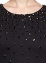 Detail View - Click To Enlarge - ALICE & OLIVIA - Luma embellished feather peplum dress