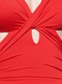 Detail View - Click To Enlarge - JETS - Lustre criss-cross cutout swimsuit