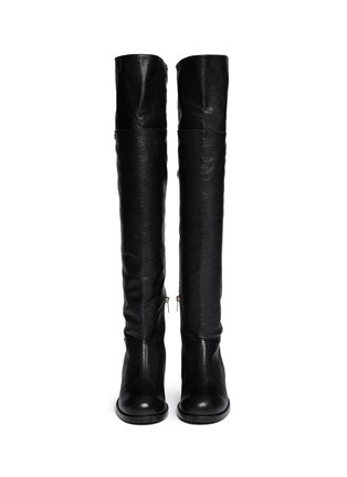 Figure View - Click To Enlarge - JIMMY CHOO - 'Deron' shiny leather boots