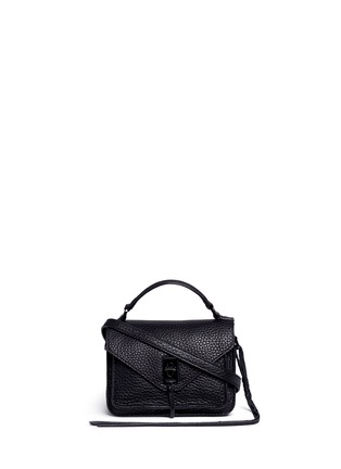 Main View - Click To Enlarge - REBECCA MINKOFF - 'Darren' mini pebbled leather messenger satchel