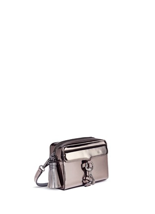 Detail View - Click To Enlarge - REBECCA MINKOFF - 'M.A.B' mirror leather camera bag