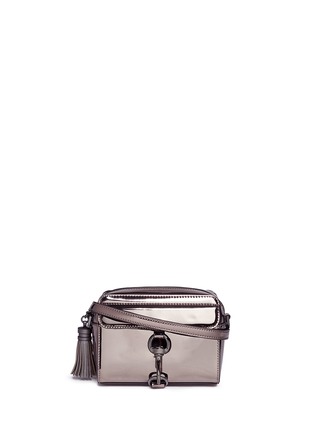 Main View - Click To Enlarge - REBECCA MINKOFF - 'M.A.B' mirror leather camera bag