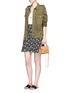 Front View - Click To Enlarge - REBECCA MINKOFF - 'Darren' mini pebbled leather messenger satchel