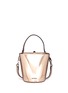 Detail View - Click To Enlarge - REBECCA MINKOFF - 'Sofia' tassel mirror leather bucket bag