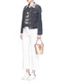 Front View - Click To Enlarge - REBECCA MINKOFF - 'Sofia' tassel mirror leather bucket bag