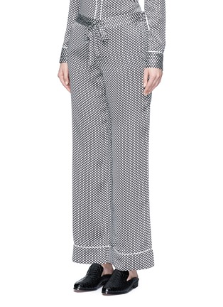Front View - Click To Enlarge - EQUIPMENT - x Kate Moss 'Avery' star print silk pyjama pants