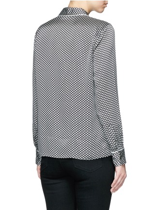Back View - Click To Enlarge - EQUIPMENT - x Kate Moss 'Shiloh' star print silk pyjama shirt