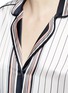 Detail View - Click To Enlarge - EQUIPMENT - x Kate Moss 'Lake' stripe print silk pyjama shirt