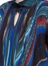 Detail View - Click To Enlarge - SACAI - Mexican stripe print plissé pleat top