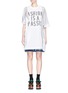 Main View - Click To Enlarge - SACAI - 'Fashion is a Passion' stripe dress