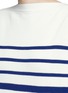 Detail View - Click To Enlarge - SACAI - Lace-up open back stripe sweater