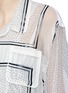 Detail View - Click To Enlarge - SACAI - Polka dot print lace hem organza dress