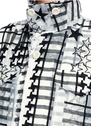 Detail View - Click To Enlarge - SACAI - Tribal embroidered organza coat