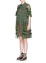 Front View - Click To Enlarge - SACAI - Guipure lace belted dress