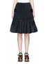 Main View - Click To Enlarge - TOGA ARCHIVES - Belted side plissé pleated taffeta skirt