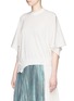 Front View - Click To Enlarge - TOGA ARCHIVES - Asymmetric hem high gauge knit sweater