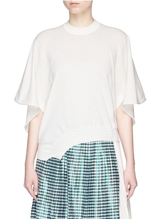 Main View - Click To Enlarge - TOGA ARCHIVES - Asymmetric hem high gauge knit sweater