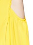 Detail View - Click To Enlarge - TIBI - Edwardian open shoulder silk dress