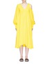 Main View - Click To Enlarge - TIBI - Edwardian open shoulder silk dress