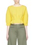 Main View - Click To Enlarge - TIBI - Pintucked silk cropped top