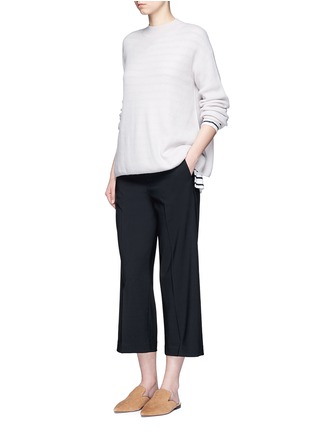 Figure View - Click To Enlarge - VINCE - Wool tailored suiting culottes