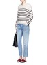 Figure View - Click To Enlarge - VINCE - Stripe textured wool blend knit sweater