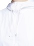 Detail View - Click To Enlarge - VINCE - Drawstring hem poplin hoodie