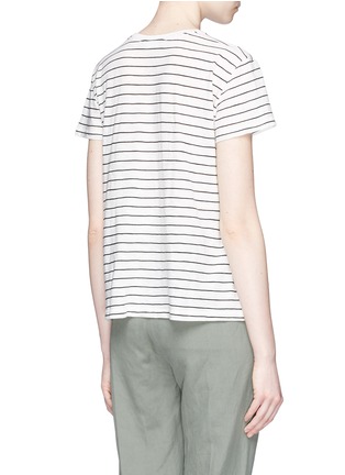 Back View - Click To Enlarge - VINCE - Stripe Pima cotton T-shirt