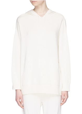 Main View - Click To Enlarge - VINCE - Oversized cotton knit hoodie