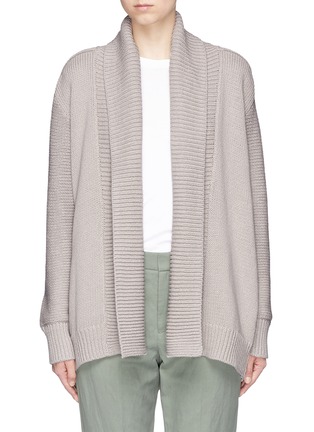 Main View - Click To Enlarge - VINCE - Shawl collar open front cardigan