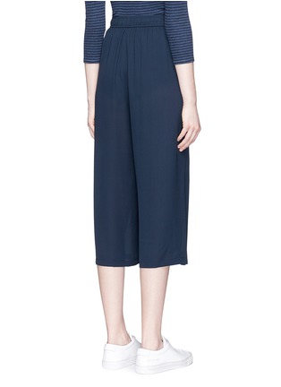 Back View - Click To Enlarge - VINCE - Pleated silk crepe culottes