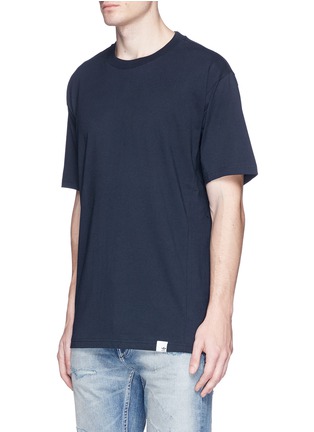Front View - Click To Enlarge - ADIDAS - 'XBYO' reflective print cotton T-shirt