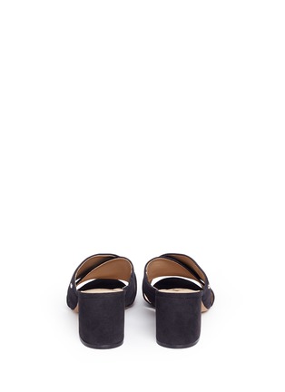 Back View - Click To Enlarge - SAM EDELMAN - 'Stanley' crossover suede mules