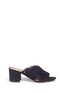 Main View - Click To Enlarge - SAM EDELMAN - 'Stanley' crossover suede mules