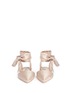 Front View - Click To Enlarge - SAM EDELMAN - 'Brandie' ankle tie satin flats